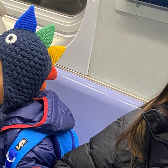 🦖 Next Rainbow dinosaur winter fleece hat - Picture 5 of 5